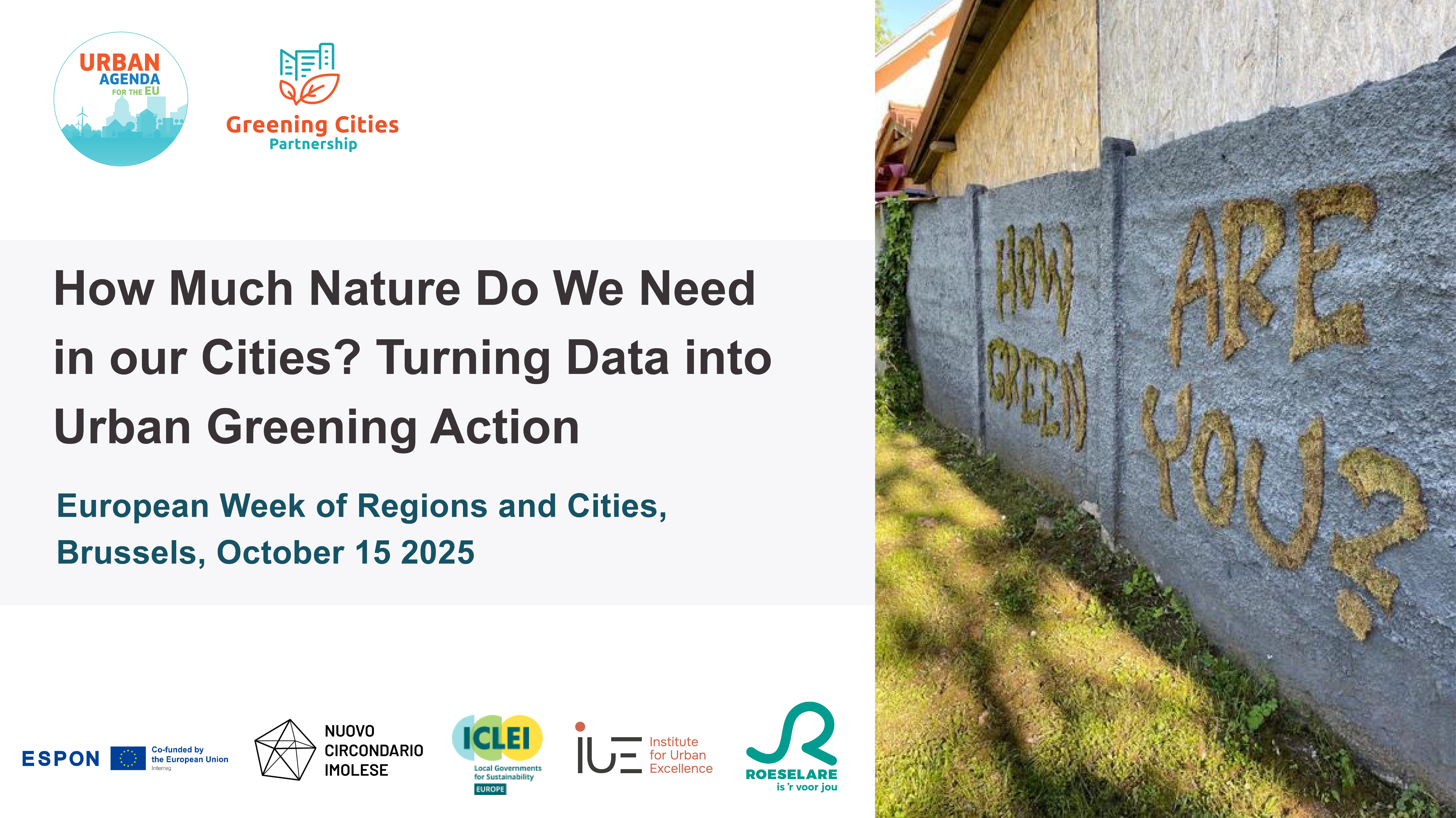 How Much Nature Do We Need in our Cities? Turning Data into Urban Greening Action